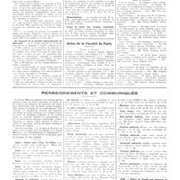 0176 - Page 176 - Chroniques, variétés et informations. Nouvelles. Médecins des services de Paris du ministère des pensions / IXe congrès de la société internationale de chirurgie / Naturalisation / Corps de santé des troupes coloniales / Actes de la Faculté de Paris / Renseignements et communiqués