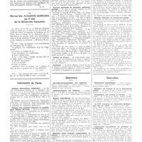 0191 - Page 191 - Chroniques, variétés et informations. Livres nouveaux. Maladies non vénériennes des organes génitaux, par F. Callomon, édition espagnole par Gay Prieto... (J. Morata, éditeurs), Madrid, 1931 / La revue des actualités médicales au 6e bal de la médecine française / Université de Paris. Clinique chirurgicale, Salpêtrière / Clinique des maladies cutanées et syphilitiques. Hôpital St-Louis / Clinique des maladies cutanées et syphilitiques / Travaux pratiques de médecine opératoire spéciale / Collège de France / Sorbonne / Concours. Oto-rhino-laryngologiste des hôpitaux / Ophtalmologiste des hôpitaux / Hôpital Saint-Michel / Médecins chefs d'équipe antipaludique en Algérie / Médecin directeur de sanatorium public / Nouvelles. Distinctions honorifiques / Ministère du travail et de la prévoyance sociale / Commission des sérums et vaccins / La XVIe croisière de «Bruxelles Médical» : aux îles du soleil / Commission consultative de prothèse et d'orthopédie / Bureau municipal d'hygiène de Vitry-sur-Seine