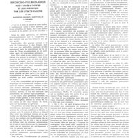 0233 - Page 233 - Travaux originaux. Les infections broncho-pulmonaires post-opératoires et leur prévention par les lysats-vaccins. Par MM. Lapointe, Duchon, Darfeuille et Jonard