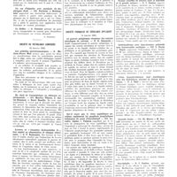 0265 - Page 265 - Sociétés de Paris. Société française d'électrothérapie et de radiologie. 26 janvier 1932 / Société de pathologie comparée. 12 janvier 1932 / Société française de sérologie appliquée. 14 janvier 1932 / Sociétés de province. Société de médecine de Marseille. 9 janvier 1932