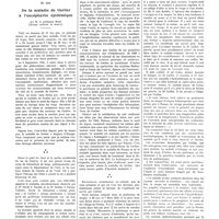 0323 - Page 323 - Petites cliniques de «La Presse médicale» N° 195. De la maladie de Gerlier à l'encéphalite épidémique. Par M. le professeur Roch...