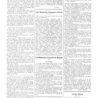0326 - Page 326 - Chroniques, variétés et informations. Historique de l'emploi des gants en chirurgie. Période préliminaire (1878-1897) / Les médecins étrangers à Paris / La médecine à travers le monde. Allemagne / Livres nouveaux. L'ostéose parathyroïdienne et les ostéopathies chroniques, par J.-A. Lièvre... (Masson et Compagnie, édit.), Paris [Albert Mouchet] / Livres reçus