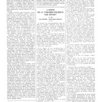 0371 - Page 371 - Travaux originaux. La crise bilieuse. Par M. Chiray et R. Gerolami / A propos de la thrombo-phlébite par effort. Par MM. Paul Moure et René-Henri Martin
