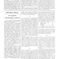 0417 - Page 417 - Travaux originaux. A propos de la pyhémie postangineuse. L'énucléation des amygdales au cours de l'abcès péritonsillaire et des inflammations amygdalienne aiguës. Par N. Taptas... / Mouvement médical. Les vaginites à «trichomonas vaginalis»