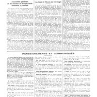 0432 - Page 432 - Chroniques, variétés et informations. Nouvelles. Association générale des étudiants de Toulouse / Nécrologie / Assemblée générale de la société de prophylaxie sanitaire et morale / Le dîner de l'école de sérologie / Renseignements et communiqués