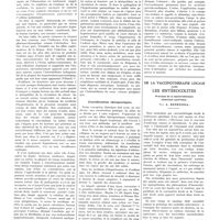 0452 - Page 452 - Travaux originaux. La circulation de retour. Étude physiologique et pathogénique. Par MM. Ch. Laubry et A. Tzanck / De la vaccinothérapie locale dans les entérocolites. Principes de la bactériothérapie intestinale spécifique. Par A. Besredka