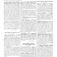 0498 - Page 498 - Sociétés de province. Société de chirurgie de Lyon. 10 mars 1932 / Société médicale des hôpitaux de Lyon. 8 mars 1932 / Société nationale de médecine et des sciences médicales de Lyon. 9 mars 1932 / Sociétés étrangères. Société clinique des hôpitaux de Bruxelles. 12 mars 1932