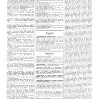 0503 - Page 503 - Chroniques, variétés et informations. Université de Paris. Clinique thérapeutique médicale de la pitié / Clinique de la tuberculose / Concours. Polyclinique du boulevard Ney / Nouvelles. Distinctions honorifiques / Asile Michelet / Médecin de l'état civil / Service médical de la préfecture de la Seine / Dispensaires de l'office public d'hygiène sociale / Association amicale des anciens médecins des corps combattants / Corps de santé militaire