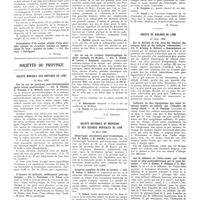 0540 - Page 536 - Sociétés de Paris. Société d'oto-neuro-ophtalmologie de Paris. 10 mars 1932 / Sociétés de province. Société médicale des hôpitaux de Lyon. 15 mars 1932 / Société nationale de médecine et des sciences médicales de Lyon. 16 mars 1932 / Société de biologie de Lyon. 21 mars 1932