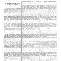 0561 - Page 557 - Chroniques, variétés et informations. IIIe congrès international de technique sanitaire et d'hygiène urbaine (Lyon, 6-9 mars 1932)