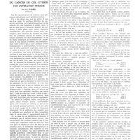 0589 - Page 585 - Travaux originaux. La guérison définitive du cancer du col utérin par l'opération précoce. Par J.-L. Faure