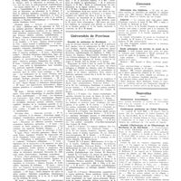 0627 - Page 623 - Chroniques, variétés et informations. Université de Paris. Clinique ophtalmologique, Hôtel-Dieu / Universités de province. Faculté de médecine de Bordeaux / Concours. Chirurgien des hôpitaux / Adjuvat / Ecole principale du service de santé de la marine / Nouvelles. Distinctions honorifiques / Conférences médicales de l'hôtel Chambon / Sociétés d'hydrologie et de climatologie de Bordeaux et du Sud-Ouest / Nécrologie