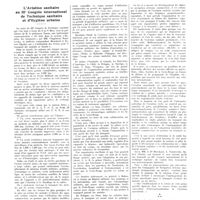 0641 - Page 637 - Chroniques, variétés et informations. L'aviation sanitaire au IIIe congrès international de technique sanitaire et d'hygiène urbaine