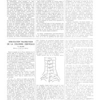0681 - Page 677 - Travaux originaux. Clinique des maladies cutanées de la faculté de médecine de Strasbourg. Certains territoires cutanés possèdent-ils une capacité réactionnelle allergique particulière ? Le lichen scrofulosorum post-tuberculinique et les trichophytides péri-pilaires sont-ils des réactions allergiques ou habitées par un ultra-virus ? Par L.-M. Pautrier / Subluxation traumatique de la colonne cervicale. Par Ployé...