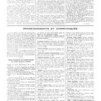0712 - Page 708 - Chroniques, variétés et informations. Actes de la Faculté de Paris / Ligue française contre le cancer / Renseignements et communiqués