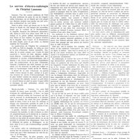 0727 - Page 723 - Chroniques, variétés et informations. Le service d'électro-radiologie de l'hôpital Laënnec