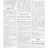 0751 - Page 747 - Chroniques, variétés et informations. Livres nouveaux. Les ondes hertziennes courtes en thérapeutique, par J. Saidman et R. Cahen... (G. Doin et Compagnie, édit.). Paris, 1931. [Morel Kahn] / Université de Paris. Faculté de médecine / Clinique médicale propédeutique de la charité / Laboratoire d'anatomie pathologique / Amphithéâtre d'anatomie / Universités de province. Faculté de médecine de Montpellier / Faculté de médecine de Toulouse / Clinique d'ophtalmologique de la Faculté de Bordeaux / Concours. Agrégation / Chirurgien des hôpitaux / Médecin des hôpitaux / Nouvelles. Distinctions honorifiques / Ecole de perfectionnement des officiers de réserve du service de santé de la région de Paris