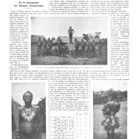 0769 - Page 765 - Chroniques, variétés et informations. De la polygamie en Afrique équatoriale