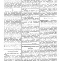 0790 - Page 786 - Chroniques, variétés et informations. Un disciple de Mesmer. Charles Deslon. Ses démêlés avec la Faculté / Questions fiscales / La médecine à travers le monde. États-Unis / Grèce / Livres nouveaux. Traitement chirurgical de la tuberculose pulmonaire ; technique, indications et résultats, par A. Charrier et E. Loubat... (Masson et Compagnie, éditeurs)...