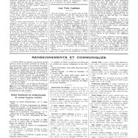 0792 - Page 788 - Chroniques, variétés et informations. Le centenaire d'Alfred Fournier / Les voix latines / Renseignements et communiqués