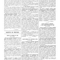 0804 - Page 800 - Sociétés de Paris. Société de pédiatrie. 19 avril 1932 / Sociétés de province. Société de chirurgie de Lyon. 28 avril 1932 / Société médicale des hôpitaux de Lyon. 26 avril 1932 / Société nationale de médecine et des sciences médicales de Lyon. 27 avril 1932