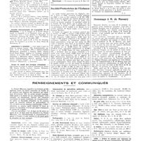 0856 - Page 852 - Chroniques, variétés et informations. Nouvelles. Association générale des médecins de France / En souvenir de M. Albert Frouin / Congrès des sociétés savantes de Bourgogne / Société internationale de logopédie et de phoniatrie / Admission à domicile / Corps de santé des troupes coloniales / Nécrologie / Société protectrice de l'enfance / Hommage à M. de Massary / Renseignements et communiqués