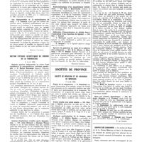 0886 - Page 878 - Sociétés de Paris. Société de thérapeutique. 11 mai 1932 / Section d'études scientifiques de l'oeuvre de la tuberculose. 9 avril 1932 / Sociétés de province. Société de médecine et de chirurgie de Bordeaux. 7 avril 1932 / 21 avril 1932