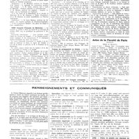 0908 - Page 900 - Chroniques, variétés et informations. Nouvelles. Réunion médicale de Nancy / XXIIe congrès français de médecine / Voyage de propagande en Orient / Corps de santé des troupes coloniales / Actes de la Faculté de Paris / Renseignements et communiqués