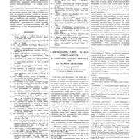 0913 - Page 905 - Travaux originaux. Les poussées d'hépatite parenchymateuse au cours de l'évolution des cirrhoses alcooliques du foie. Par MM. Noël Fiessinger, Guy Albot et François Thiébaut / Bibliographie / L'amygdalectomie totale chez l'adulte à l'anesthésie locale et régionale par le procédé de Sluder. Par Georges Canuyt...