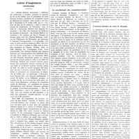 0925 - Page 917 - Chroniques, variétés et informations. Lettre d'Angleterre. Centenaires