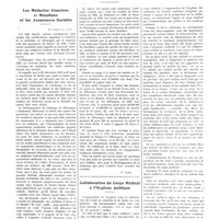 0961 - Page 949 - Médecine sociale. Jurisprudence, informations professionnelles. Les médecins alsaciens et mosellans et les assurances sociales / Collaboration du corps médical à l'hygiène publique