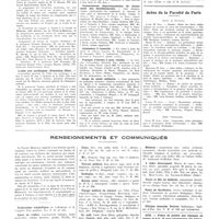 0992 - Page 980 - Chroniques, variétés et informations. Nouvelles. XXIIe congrès français de médecine / L'aide aux cardiaques (fondation Dike) / Commissions départementales de classement des établissements / Admission à domicile / Voyages d'études à prix réduits / Corps de santé militaire / Nécrologie / Actes de la Faculté de Paris / Renseignements et communiqués