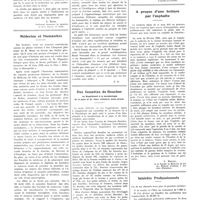 1058 - Page 1046 - Chroniques, variétés et informations. La vertu propre des études Grecques / Médecine et humanités / Des fossettes de Boucher ou supplément à la morphologie de la peau et du tissu cellulaire sous-cutané / A propos d'une brûlure par l'asphalte / Intérêts professionnels