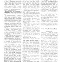 1063 - Page 1051 - Chroniques, variétés et informations. Nouvelles. IIIe congrès international du rhumatisme / Excursion pendant les vacances d'été en Palestine et en Syrie / Corps de santé militaire / Corps de santé des troupes coloniales / Service de santé de la marine / Actes de la Faculté de Paris