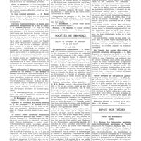 1074 - Page 1062 - Sociétés de Paris. Société de chirurgie. 22 juin 1932 / Sociétés de province. Société de chirurgie de Bordeaux et du Sud-Ouest. 14 avril 1932 / Revue des thèses. Thèse de Bordeaux (1931). R.-S. Bargues. Les hémorragies méningées sous-arachnoïdiennes spontanés de l'adulte (Imprimerie de l'Argonne), Bordeaux 1931 [Robert Clément]