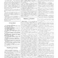 1183 - Page 1171 - Chroniques, variétés et informations. Livres nouveaux. Le livre blanc. Formulaire de spécialités pharmaceutiques clasées par indications, publié sous le contrôle d'un groupe d'anciens internes en médecine des hôpitaux de Paris (H. Perrier, éditeur... Paris) / Livres reçus / Facultés de province. Faculté de médecine de Strasbourg / Hôpitaux et hospices. Hôpital Hérold / Hôpital Tenon / Hôpitaux Bretonneau et Lariboisière / Hôpital de San Salvadour / Création à Créteil d'un hôpital intercommunal / Hôpitaux de Chambéry / Asiles d'aliénés de la Seine / Maison de retraite des ménages / Pour l'assistance aux vieillards infirmes et incurables