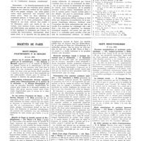 1255 - Page 1243 - Travaux originaux. Travail du premier service des maladies internes à l'hôpital Wola, à Varsovie (médecin chef : A. Landau. Sur le traitement des affections pulmonaires purulentes par des injections intraveineuses d'alcool. Par MM. Anastazy Landau et Stanislaw Kaminer / Bibliographie / Sociétés de Paris. Société française d'électrothérapie et de radiologie. 28 juin 1932 / Société médico-psychologique. 27 juin 1932