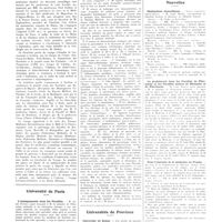 1263 - Page 1251 - Chroniques, variétés et informations. IVe voyage Cévennes-Pyrénées / Université de Paris. L'enseignement dans les Facultés / Anatomie pathologique / Universités de province. Université de Nancy / Faculté de médecine de Strasbourg / Nouvelles. Distinctions honorifiques / Le professorat dans les Facultés de pharmacie et les Facultés mixtes de médecine et de pharmacie / Pour l'exercice de la médecine en France