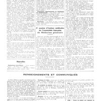 1296 - Page 1284 - Chroniques, variétés et informations. Université de Paris. Ligue nationale française contre le péril vénérien / Nouvelles. Distinctions honorifiques / Examen médical des candidats au brevet de pilote de tourisme / Commission départementale de classement des établissements / Nécrologie / IIe session d'assises médicales de l'Assemblée française de médecine générale / Renseignements et communiqués