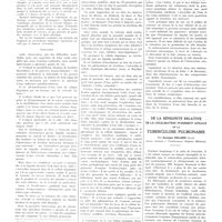 1314 - Page 1302 - Travaux originaux. De l'ictère franc à la bile blanche. Par J. Okinczyc et Gaston Parturier / De la bénignité relative de la localisation purement apicale de la tuberculose pulmonaire. Par Georges Delore...