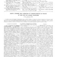 1335 - Page 1323 - Mouvement médical. La maladie de Pick (Atrophie cérébrale circonscrite). Bibliographie / XXXVIe congrès des aliénistes et neurologistes de France et des pays de langue française (Limoges, 25-30 juillet 1932) / I. Rapport de psychiatrie. Le rôle et l'importance des constitutions en psycho-pathologie