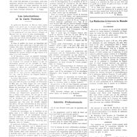 1342 - Page 1330 - Chroniques, variétés et informations. Les artistes mutilés ou infirmes / Les intoxications et la carie dentaire / Intérêts professionnels / La médecine à travers le monde. Allemagne / Argentine / Belgique / Hongrie / Maroc