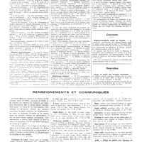 1408 - Page 1396 - Chroniques, variétés et informations. Université de Paris. Clinique d'accouchements et de gynécologie Tarnier / Clinique gynécologique / Radiologie clinique / Concours. Hôpitaux-hospices civils de Toulon / Nouvelles. Corps de santé des troupes coloniales / Renseignements et communiqués