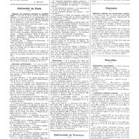 1423 - Page 1411 - Chroniques, variétés et informations. Livres nouveaux. Résultats du traitement chirurgical de l'angine de poitrine, par D. Danielopolu... (Imprimerie «Culture»), Bucarest, 1931 [A. Escalier] / Université de Paris. Clinique des maladies cutanées et syphilitiques / Anatomie pathologique / Physiologie / Universités de province. Faculté de médecine de Strasbourg / Hôpitaux et hospices. Asiles publics d'aliénés / Concours. Médecins adjoints des sanatoriums publics / Nouvelles. Distinctions honorifiques / L'assistance médicale gratuite