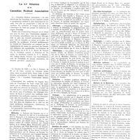 1437 - Page 1425 - Chroniques, variétés et informations. La 63e réunion de la canadian medical association