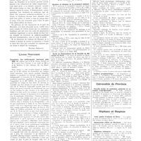 1503 - Page 1491 - Chroniques, variétés et informations. L'association corporative des étudiants en médecine de Paris au ministère de la guerre / Livres nouveaux. Formulaire des médicaments nouveaux pour 1933, 36e édition, par le Dr R. Weitz. Préface de M. le prof. Paul Carnot... (J.-B. Baillière et fils, éditeurs, 19, rue Hautefeuille). [Henri Leclerc] / Université de Paris. Hygiène et clinique de la première enfance / Ecole de puériculture de la faculté de médecine de Paris / Institut de criminologie / Institut prophylactique / Universités de province. Faculté mixte de médecine générale et coloniale d'Aix-Marseille / Hôpitaux et hospices. Asile public d'aliénés de Bron / Sanatorium d'état de Clavières / Hôpitaux coloniaux