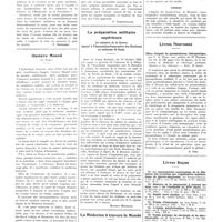 1534 - Page 1522 - Chroniques, variétés et informations. Un appel de nos cousins du Canada / Gustave Monod... [Nécrologie] (P. Ferreyrolles) / La préparation militaire supérieure. Le ministre de la guerre répond à l'association corporative des étudiants en médecine de Paris / La médecine à travers le monde. Angleterre / Allemagne / Canada / Livres nouveaux. Effets éloignés du pneumothorax thérapeutique, par L. de Weck, avec préface du Dr Burnand... (Masson et Compagnie, éditeurs)... [C. Poix] / Livres reçus