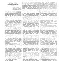 1595 - Page 1583 - Chroniques, variétés et informations. M. Paul Valéry parmi les médecins