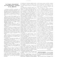 1613 - Page 1601 - Chroniques, variétés et informations. Le Congrès international de l'enseignement technique et les médecins