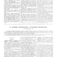 1817 - Page 1801 - Travaux originaux. Bacillémie tuberculeuse au cours d'infections aiguës non tuberculeuses. Le bacille de Koch, virus de sortie. Par Jean Troisier et T. de Sanctis Monaldi avec la collaboration de R. Cattan et Mme Kourilsky / IIe congrès international d'oto-rhino-laryngologie (Madrid, 27-30 septembre 1932) / Premier rapport. Otosclérose. Anatomie pathologique et pathogénie de l'otosclérose / Aspect clinique de l'otosclérose
